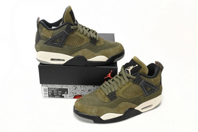 Rep Craft Jordan 4 Olive FB9927-200 Medium Air 0706